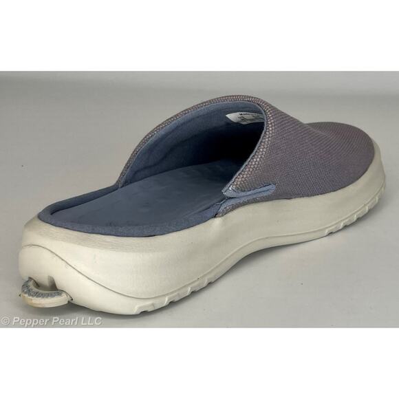 Women's Size 7 Blue Clog Mule Comfort Slip On Casual Walk Work Slip Resistant - Picture 3 of 11